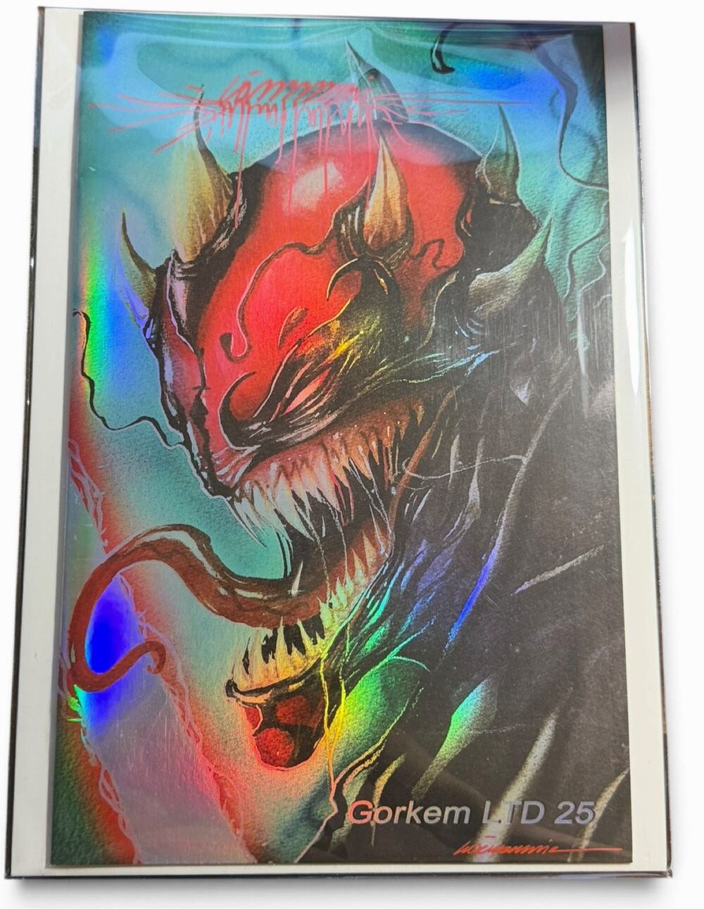 Gorkem Demir Venomized Darth Maul Art Book Embossed Foil Signed NYCC